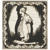 Artist: Spowers, Ethel. | Title: Afraid of the dark. | Date: 1927 | Technique: woodcut, printed in black ink, from one block