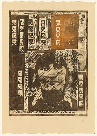 Title: b'The stages of T.P.: good to see you' | Date: 1979 | Technique: b'photo-etching, printed in colour, from multiple plates'