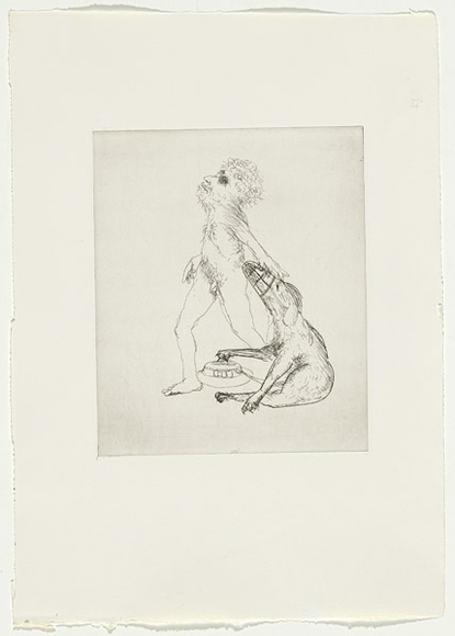 Artist: b'BOYD, Arthur' | Title: b'Colour blind.' | Date: 1970 | Technique: b'etching, printed in black ink, from one plate' | Copyright: b'Reproduced with permission of Bundanon Trust' Artist: b'BOYD, Arthur' | Title: b'Colour blind.' | Date: 1970 | Technique: b'etching, printed in black ink, from one plate' | Copyright: b'Reproduced with permission of Bundanon Trust'