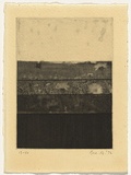 Title: b'Christmas card 1972 (Flowers in a field)' | Date: 1972 | Technique: b'photo-etching, aquatint and drypoint, printed in black ink, from one zinc plate'