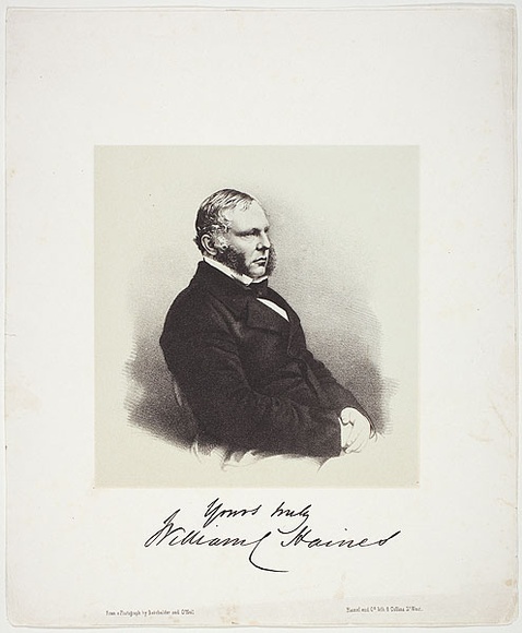 Title: not titled [William Haines] | Date: 1859 | Technique: lithograph, printed in colour, from multiple stones (black image, buff tint stone)