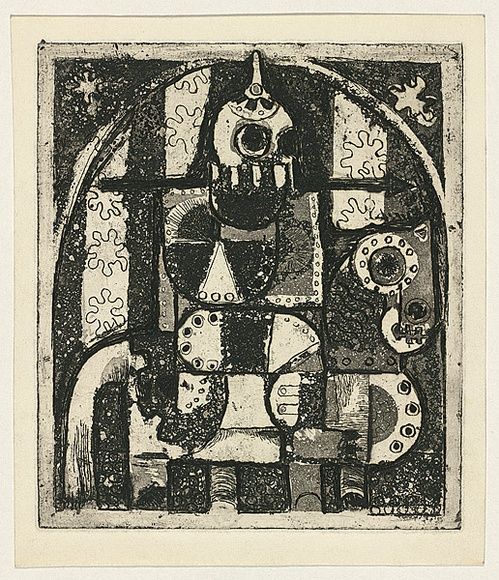 Title: b'Panel for the seven days of creation 2' | Date: c.1965 | Technique: b'etching and aquatint, printed in black ink, from one plate' Title: b'Panel for the seven days of creation 2' | Date: c.1965 | Technique: b'etching and aquatint, printed in black ink, from one plate'