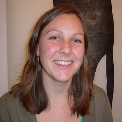 Artist: Butler, Roger | Title: Portrait of Antonia Aitken, Australian printmaker, at the opening of her exhibition, 'Drawing breath', 2008 | Date: 2008