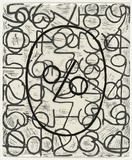 Artist: Fardin, Galliano. | Title: Commission 10: # 1. | Date: 2005 | Technique: linoblock, printed in black ink front and verso, from 2 blocks