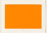 Artist: b'Wiebke, Karl.' | Title: b'not titled [fluro orange]' | Date: 2004 | Technique: b'screenprint, printed in acrylic paint, from one stencil'