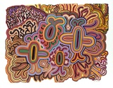 Artist: Gingingara, Doris. | Title: Body Painting | Technique: screenprint, printed in colour, from multiple stencils