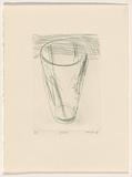 Title: Glass | Date: 1981 | Technique: drypoint, printed in black ink, from one perspex plate