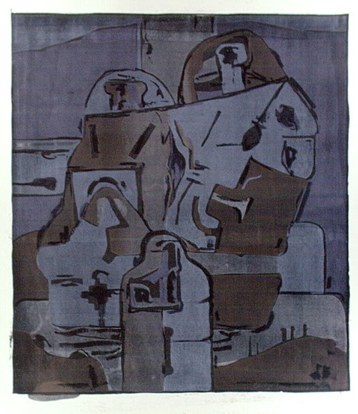 Artist: b'Dalgarno, Roy.' | Title: b'The Dream.' | Date: 1964 | Technique: b'lithograph, printed in colour, from four plates' | Copyright: b'\xc2\xa9 Roy Dalgarno' Artist: b'Dalgarno, Roy.' | Title: b'The Dream.' | Date: 1964 | Technique: b'lithograph, printed in colour, from four plates' | Copyright: b'\xc2\xa9 Roy Dalgarno'
