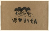 Artist: HAHA, | Title: We love HaHa + Dalek + Cybern (#1). | Date: 2004 | Technique: stencil, printed in black ink, from one stencil
