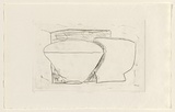 Title: Covered bowl 1 | Date: 1983 | Technique: drypoint, printed in black ink, from one perspex plate