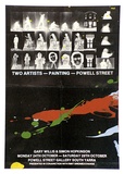 Artist: Hopkinson, Simon. | Title: Two artists - painting - Powell Street Gallery | Date: (1977) | Technique: offset-lithograph and synthetic polymer paint