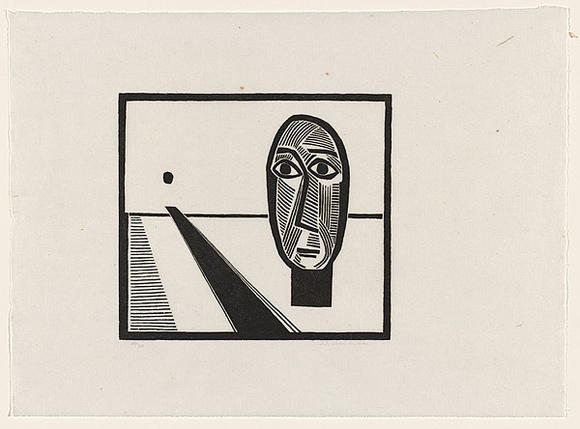 Artist: b'Groblicka, Lidia.' | Title: b'Waiting tree' | Date: 1972 | Technique: b'woodcut, printed in black ink, from one block' Artist: b'Groblicka, Lidia.' | Title: b'Waiting tree' | Date: 1972 | Technique: b'woodcut, printed in black ink, from one block'