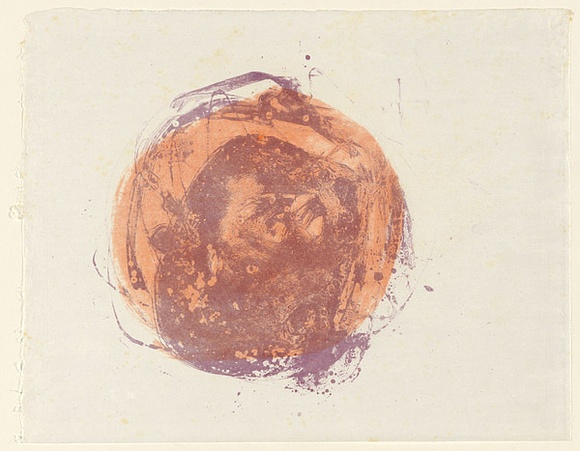 Artist: b'MACQUEEN, Mary' | Title: b'Experiment' | Date: 1968 | Technique: b'lithograph, printed in colour, from two plates in purple and orange ink' | Copyright: b'Courtesy Paulette Calhoun, for the estate of Mary Macqueen' Artist: b'MACQUEEN, Mary' | Title: b'Experiment' | Date: 1968 | Technique: b'lithograph, printed in colour, from two plates in purple and orange ink' | Copyright: b'Courtesy Paulette Calhoun, for the estate of Mary Macqueen'