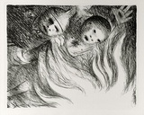Artist: BOYD, Arthur | Title: The ordeal by fire. | Date: (1965) | Technique: lithograph, printed in black ink, from one plate | Copyright: Reproduced with permission of Bundanon Trust