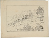 Artist: b'Fairholme, George Knight Erskine.' | Title: b'Wool teams. Australia. [going down the hill].' | Date: c.1853 | Technique: b'lithograph, printed in black ink, from one stone'