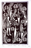 Artist: Weluk, Don. | Title: Sugarbag story | Date: 1993 | Technique: screenprint, printed in brown ink, from one stencil