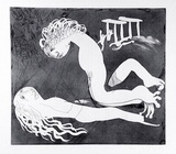 Artist: BOYD, Arthur | Title: Myrrhine and Kinesias. Variant of no. 16. | Date: (1970) | Technique: etching and aquatint, printed in black ink, from one plate | Copyright: Reproduced with permission of Bundanon Trust