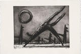 Artist: Kelly, John. | Title: A dark night | Date: 2002 | Technique: etching and aquatint, printed in black ink, from one plate | Copyright: © John Kelly. Licensed by VISCOPY, Australia.
