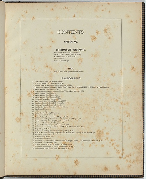 Title: b'Contents text page' | Technique: b'letterpress'