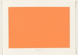 Artist: b'Wiebke, Karl.' | Title: b'not titled [peach-orange]' | Date: 2004 | Technique: b'screenprint, printed in acrylic paint, from one stencil'