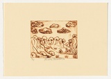 Artist: Inkamala, Alison. | Title: not titled [landscape] | Date: 2004 | Technique: drypoint etching, printed in brown ink, from one perspex plate
