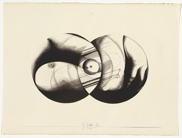 Artist: b'SELLBACH, Udo' | Title: b'Parts and wholes 6' | Date: 1970 | Technique: b'lithograph, printed in black ink, from one stone' Artist: b'SELLBACH, Udo' | Title: b'Parts and wholes 6' | Date: 1970 | Technique: b'lithograph, printed in black ink, from one stone'