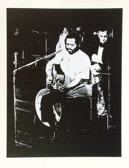 Artist: b'Borsato, Adrian.' | Title: b'Sonny Terry and Brownie McGee' | Date: 1974 | Technique: b'screenprint, printed in colour, from multiple stencils' Artist: b'Borsato, Adrian.' | Title: b'Sonny Terry and Brownie McGee' | Date: 1974 | Technique: b'screenprint, printed in colour, from multiple stencils'