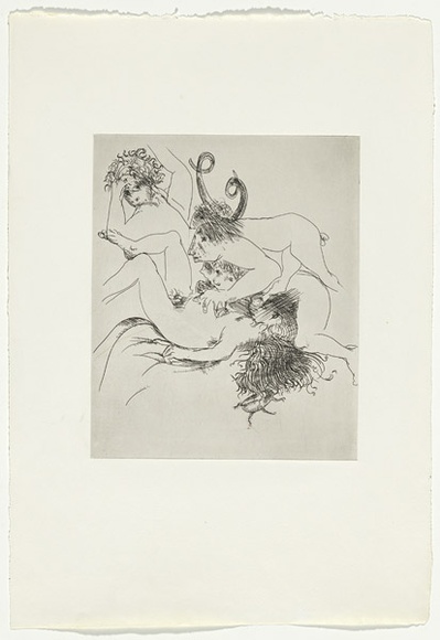 Artist: b'BOYD, Arthur' | Title: b'Dream of an intelligent woman.' | Date: 1970 | Technique: b'etching, printed in black ink, from one plate' | Copyright: b'Reproduced with permission of Bundanon Trust' Artist: b'BOYD, Arthur' | Title: b'Dream of an intelligent woman.' | Date: 1970 | Technique: b'etching, printed in black ink, from one plate' | Copyright: b'Reproduced with permission of Bundanon Trust'