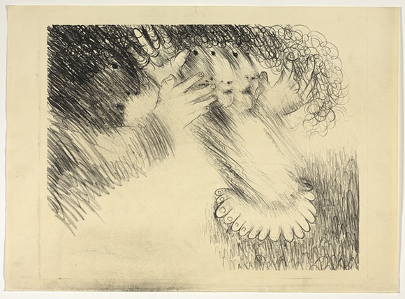Artist: b'BOYD, Arthur' | Title: b'St Francis turning Brother Masseo.' | Date: (1965) | Technique: b'lithograph, printed in black ink, from one plate' | Copyright: b'Reproduced with permission of Bundanon Trust' Artist: b'BOYD, Arthur' | Title: b'St Francis turning Brother Masseo.' | Date: (1965) | Technique: b'lithograph, printed in black ink, from one plate' | Copyright: b'Reproduced with permission of Bundanon Trust'