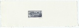 Artist: Palethorpe, Jan | Title: not titled [tiny woman + cat] | Date: 1990 | Technique: etching, printed in black/blue ink, from one plate