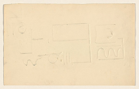 Title: b'Surfaces No.1' | Date: c. 1960 | Technique: b'inkless embossing'