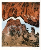 Artist: b'King, Grahame.' | Title: b'Noulangi V' | Date: 1984 | Technique: b'lithograph, printed in colour, from three stones [or plates]'