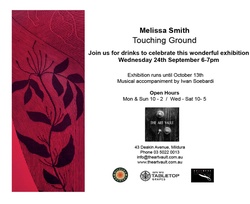 Artist: Smith, Melissa. | Title: Invitation | Melissa Smith: Touching ground. Mildura, Victoria: The Art Vault, 24 September - 13 October 2014.