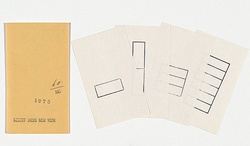 Artist: Jacks, Robert. | Title: Four hand stamped grids. | Date: 1975 | Technique: rubbers stamps