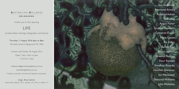 Life: Limited edition etchings, lithographs and linocuts.