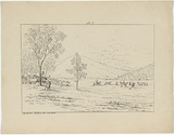 Artist: b'Fairholme, George Knight Erskine.' | Title: b'Drafting cattle on horseback' | Date: c.1853 | Technique: b'lithograph, printed in black ink, from one stone'