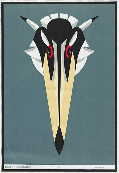 Title: bMagpie's Head. | Date: 1992, February