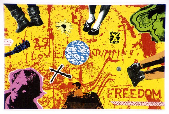 Artist: b'McKenrick, Sandy.' | Title: b'Postcard: Freedom (Fremantle youth centre).' | Date: 1989 | Technique: b'lithograph, printed in colour, from process plates' Artist: b'McKenrick, Sandy.' | Title: b'Postcard: Freedom (Fremantle youth centre).' | Date: 1989 | Technique: b'lithograph, printed in colour, from process plates'