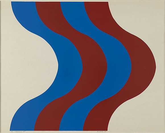 Artist: b'Worth, Margaret.' | Title: b'Samsara 14' | Date: 1968 | Technique: b'screenprint, printed in colour, from two stencils' Artist: b'Worth, Margaret.' | Title: b'Samsara 14' | Date: 1968 | Technique: b'screenprint, printed in colour, from two stencils'