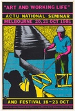 Title: Art and working life | Date: 1981 | Technique: screenprint, printed in colour, from four stencils