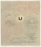Title: Colophon | Date: 1991 | Technique: etching, printed in blue ink, from one plate; pencil additions