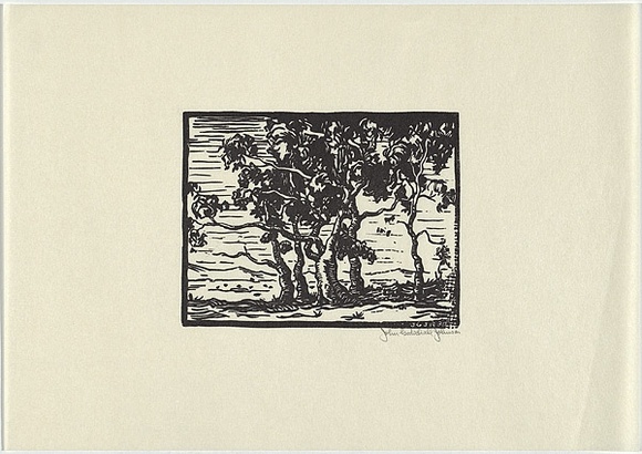 Artist: b'Johnson, John Godschall.' | Title: b'not titled' | Date: c.1930 | Technique: b'woodcut, printed in black ink, from one block' Artist: b'Johnson, John Godschall.' | Title: b'not titled' | Date: c.1930 | Technique: b'woodcut, printed in black ink, from one block'