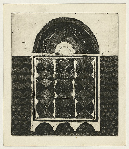 Title: b'Panel for the seven days of creation 13' | Date: c.1965 | Technique: b'etching and aquatint, printed in black ink, from one plate' Title: b'Panel for the seven days of creation 13' | Date: c.1965 | Technique: b'etching and aquatint, printed in black ink, from one plate'