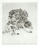 Artist: BOYD, Arthur | Title: Story of a ruined man. | Date: c.1970 | Technique: etching, printed in black ink, from one plate | Copyright: Reproduced with permission of Bundanon Trust