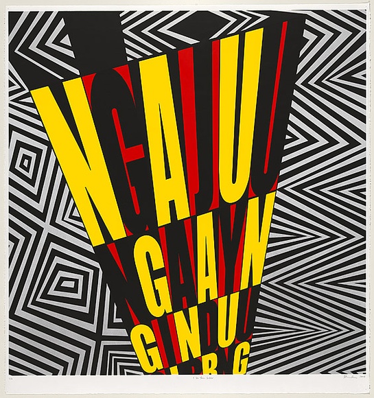 Title: b'I see you' | Date: 2005 | Technique: b'screenprint, printed in colour, from multiple stencils'