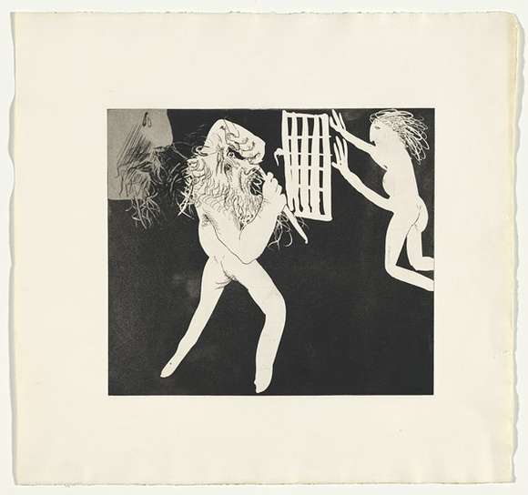 Artist: b'BOYD, Arthur' | Title: b'Magistrate enters.' | Date: (1970) | Technique: b'etching and aquatint, printed in black ink, from one plate' | Copyright: b'Reproduced with permission of Bundanon Trust' Artist: b'BOYD, Arthur' | Title: b'Magistrate enters.' | Date: (1970) | Technique: b'etching and aquatint, printed in black ink, from one plate' | Copyright: b'Reproduced with permission of Bundanon Trust'
