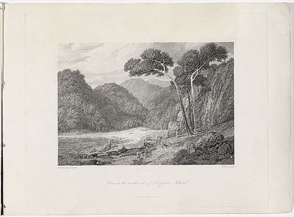 Title: b'View on the north side of Kangaroo Island.' | Date: 1814 | Technique: b'engraving, printed in black ink, from one copper plate' Title: b'View on the north side of Kangaroo Island.' | Date: 1814 | Technique: b'engraving, printed in black ink, from one copper plate'