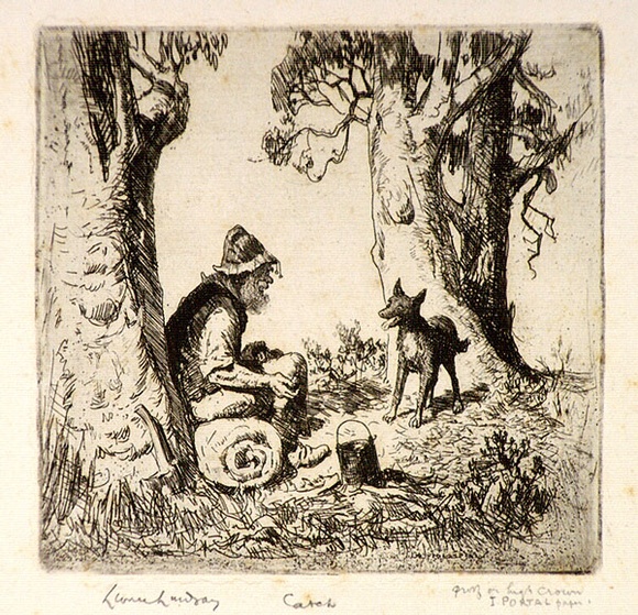 Artist: b'LINDSAY, Lionel' | Title: b'Catch' | Date: c.1925 | Technique: b'etching and aquatint, printed in black ink with plate-tone, from one plate' | Copyright: b'Courtesy of the National Library of Australia' Artist: b'LINDSAY, Lionel' | Title: b'Catch' | Date: c.1925 | Technique: b'etching and aquatint, printed in black ink with plate-tone, from one plate' | Copyright: b'Courtesy of the National Library of Australia'