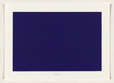 Artist: b'Wiebke, Karl.' | Title: b'not titled [deep blue]' | Date: 2004 | Technique: b'screenprint, printed in acrylic paint, from one stencil'