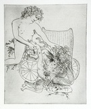 Artist: BOYD, Arthur | Title: The monster. | Date: 1970 | Technique: etching, printed in black ink, from one plate | Copyright: Reproduced with permission of Bundanon Trust